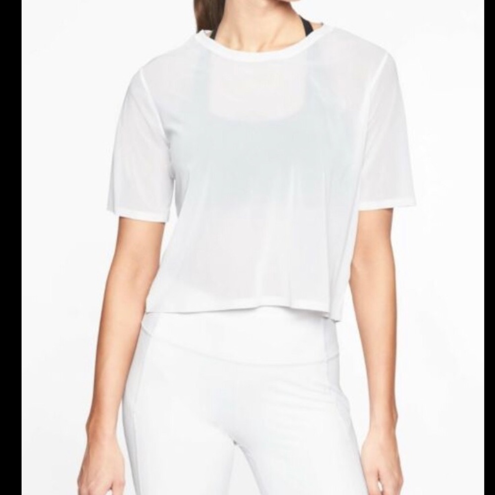 NWT Athleta Micro Mesh Tee